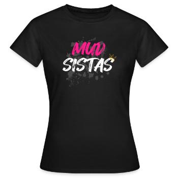 Mud sistas Schlammlauf Mud Run Muddy Race - Women's T-Shirt - black - Front - AI Model Female 172 dark (172cm)