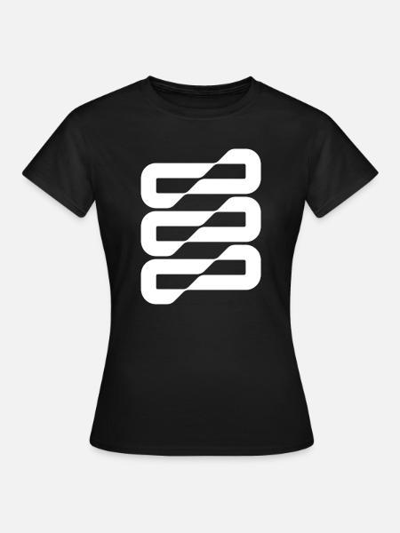 Flowwave-Stripes Abstract - Frauen T-Shirt - Schwarz