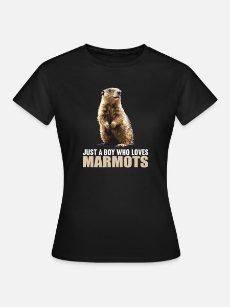 Murmeltiere Murmeltier - Frauen T-Shirt - Schwarz