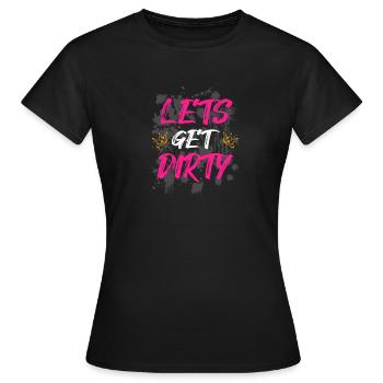 On va salir la course boueuse Schlammlauf Muddy Run - T-shirt Femme - noir - Devant - AI Model Female 172 dark (172cm)