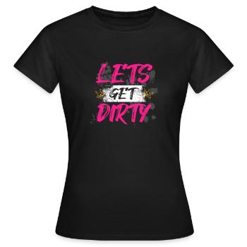 On va salir la course boueuse Schlammlauf Muddy Run - T-shirt Femme - noir - Devant - AI Model Female 172 dark (172cm)