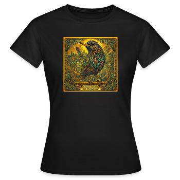 Blackbird, the Magician - Women's T-Shirt - black - Front - AI Model Female 172 dark (172cm)