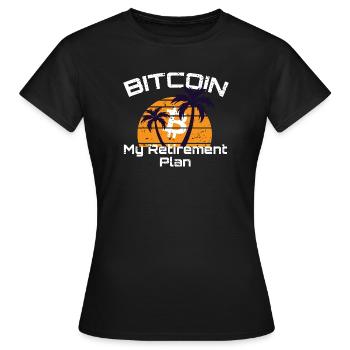 Bitcoin - 21 millions - Cryptomonnaie - T-shirt Femme - noir - Devant - AI Model Female 172 dark (172cm)