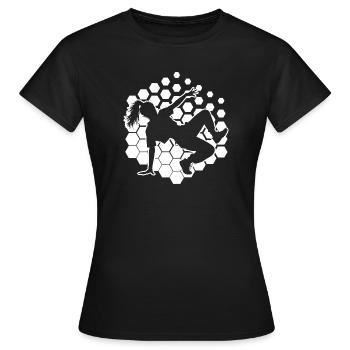 Geschenkidee für die Breakdancerin mit Streetdance - Frauen T-Shirt - Schwarz - Vorne - AI Model Female 172 dark (172cm)
