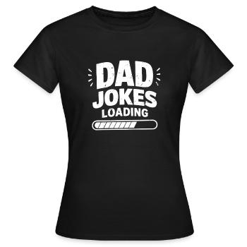 Blagues de papa en charge - T-shirt Femme - noir - Devant - AI Model Female 172 dark (172cm)