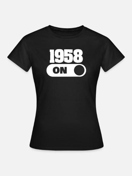 1958 - Frauen T-Shirt - Schwarz