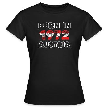 Geboren 1972 - Frauen T-Shirt - Schwarz - Vorne - AI Model Female 172 dark (172cm)