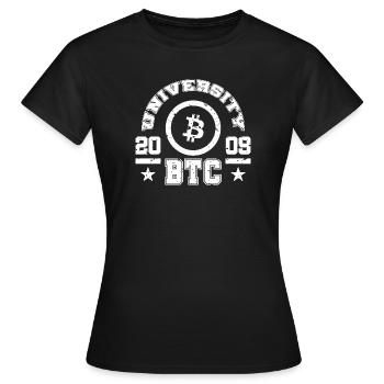Bitcoin - 21 millions - Cryptomonnaie - T-shirt Femme - noir - Devant - AI Model Female 172 dark (172cm)