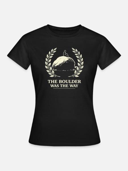 Der Felsen war der Weg - Frauen T-Shirt - Schwarz