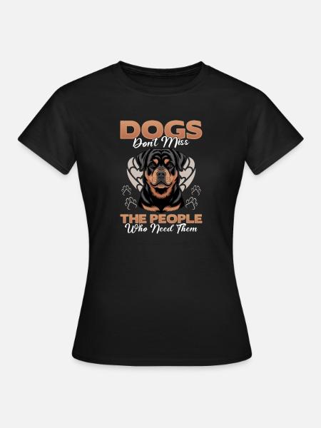 Rottweiler Rottie Dog Breed - Frauen T-Shirt - Schwarz
