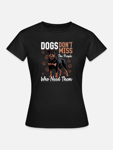Rottweiler Rottie Dog Breed - Frauen T-Shirt - Schwarz