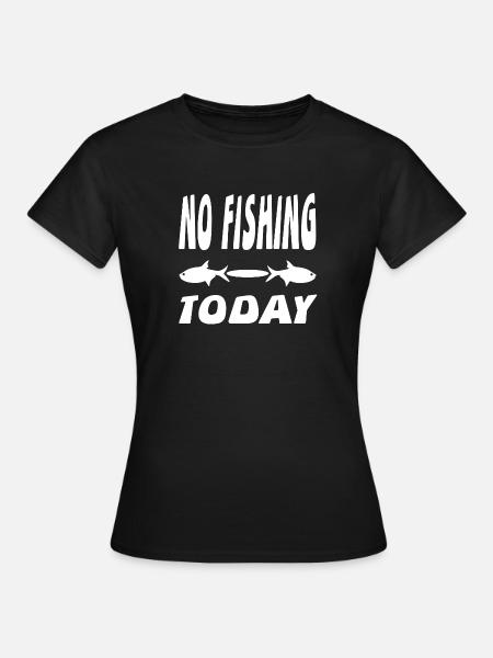 Angeln - Frauen T-Shirt - Schwarz