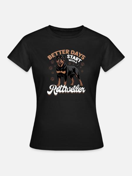 Rottweiler Rottie Dog Breed - Frauen T-Shirt - Schwarz