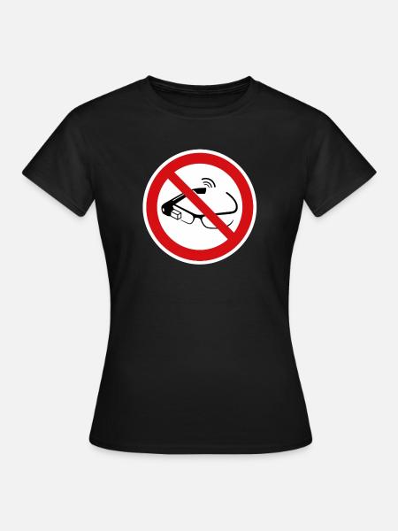 Smart Brille Verboten - Frauen T-Shirt - Schwarz