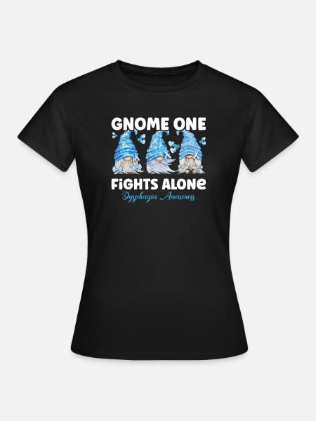 Gnom Hellblau Schluckbeschwerden - Frauen T-Shirt - Schwarz