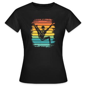 Boulderer Boulder Bouldern - Frauen T-Shirt - Schwarz - Vorne - AI Model Female 172 dark (172cm)