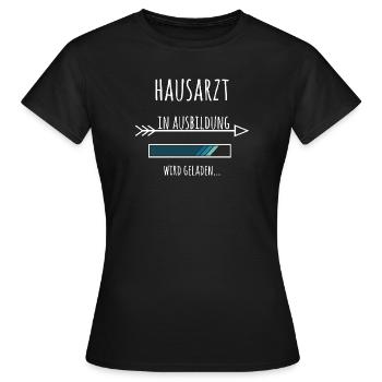Hausarzt Ausbildung Medizinstudium Arzt Medizin  - Frauen T-Shirt - Schwarz - Vorne - AI Model Female 172 dark (172cm)