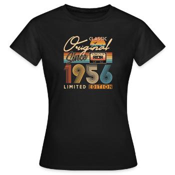 70. Geburtstag, 70 Jahre - Frauen T-Shirt - Schwarz - Vorne - AI Model Female 172 dark (172cm)