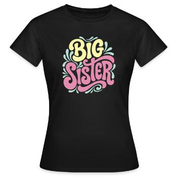 Célébration des grandes sœurs - T-shirt Femme - noir - Devant - AI Model Female 172 dark (172cm)