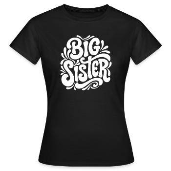 Big Sister Psychedelic Splash - Women's T-Shirt - black - Front - AI Model Female 172 dark (172cm)
