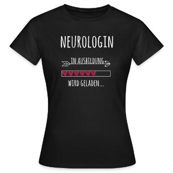 Neurologin Ausbildung Medizinstudium Ärztin - Frauen T-Shirt - Schwarz - Vorne - AI Model Female 172 dark (172cm)