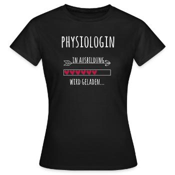 Physiologin Ausbildung Medizinstudium Ärztin - Frauen T-Shirt - Schwarz - Vorne - AI Model Female 172 dark (172cm)