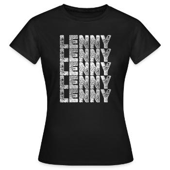 Len as a dad - Women's T-Shirt - black - Front - AI Model Female 172 dark (172cm)