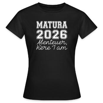 Maturité 2026 - T-shirt Femme - noir - Devant - AI Model Female 172 dark (172cm)