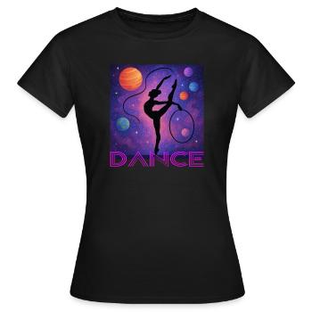 Tanzen - Frauen T-Shirt - Schwarz - Vorne - AI Model Female 172 dark (172cm)