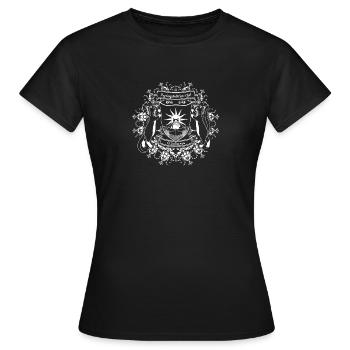 Katzen beherrschen diesen Ort - Frauen T-Shirt - Schwarz - Vorne - AI Model Female 172 dark (172cm)