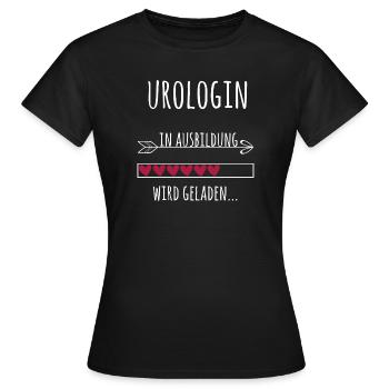 Urologin Ausbildung Medizinstudium Ärztin Medizin  - Frauen T-Shirt - Schwarz - Vorne - AI Model Female 172 dark (172cm)