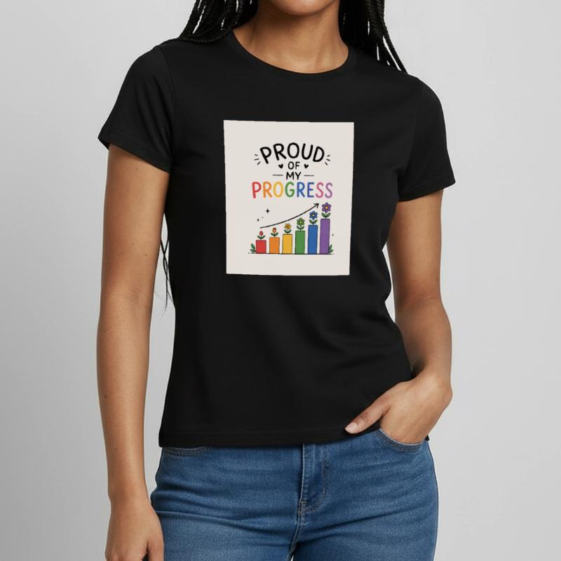 Fier de mes progrès T-shirt Femme