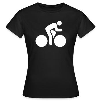 Radsportler, Fahrrad, Rennrad, Fahrradtour - Frauen T-Shirt - Schwarz - Vorne - AI Model Female 172 dark (172cm)