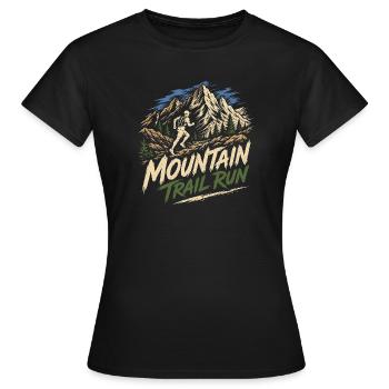 Course de montagne - T-shirt Femme - noir - Devant - AI Model Female 172 dark (172cm)