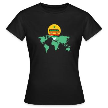 Senegal - Frauen T-Shirt - Schwarz - Vorne - AI Model Female 172 dark (172cm)