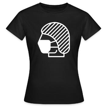 Haarnetz und Gesichtsmaske, Arzt, Krankenschwester - Frauen T-Shirt - Schwarz - Vorne - AI Model Female 172 dark (172cm)