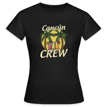 Cancun Crew - Frauen T-Shirt - Schwarz - Vorne - AI Model Female 172 dark (172cm)