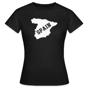 Espagne, Espagne - T-shirt Femme - noir - Devant - AI Model Female 172 dark (172cm)