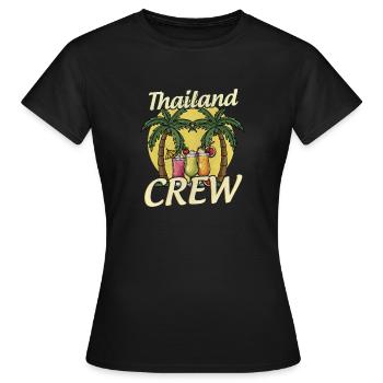Thailand Crew - Frauen T-Shirt - Schwarz - Vorne - AI Model Female 172 dark (172cm)