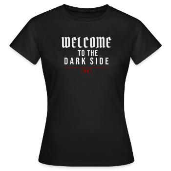 Bienvenue dans le Côté Obscur – Tentation Sombre - T-shirt Femme - noir - Devant - AI Model Female 172 dark (172cm)
