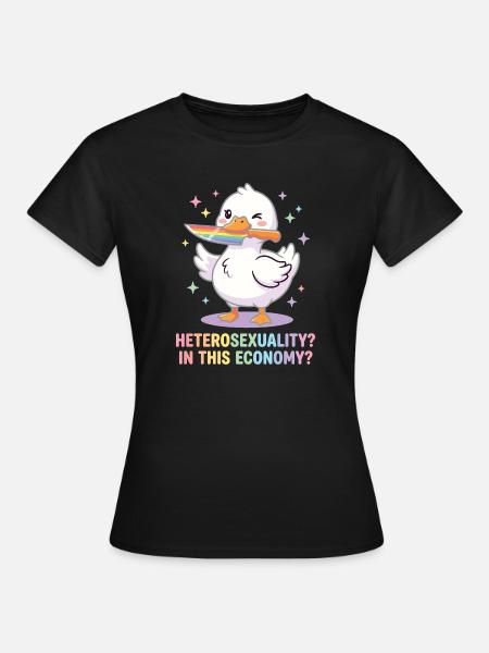 Pride Month LGBTQ - Heteroseksualiteit in deze economie - Vrouwen T-shirt - zwart