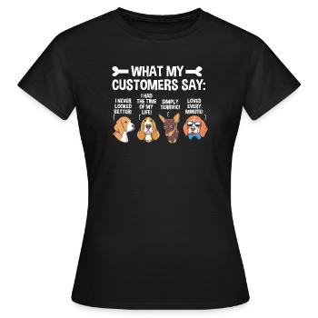 Hundefriseur - Frauen T-Shirt - Schwarz - Vorne - AI Model Female 172 dark (172cm)
