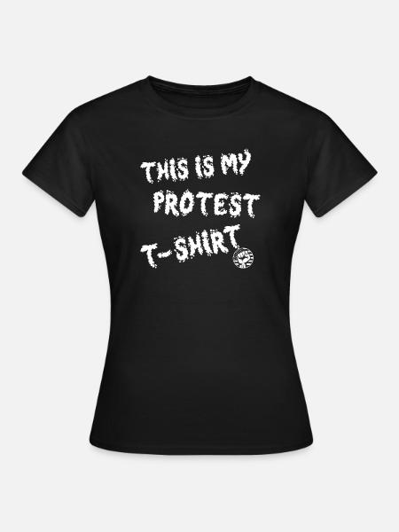 Das ist mein Protest-Tee - Frauen T-Shirt - Schwarz