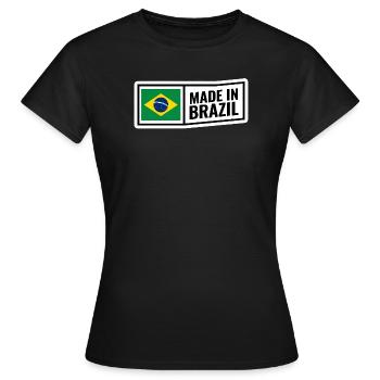 Brazilien - Frauen T-Shirt - Schwarz - Vorne - AI Model Female 172 dark (172cm)