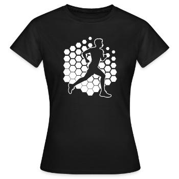 Idée cadeau pour une course à pied - T-shirt Femme - noir - Devant - AI Model Female 172 dark (172cm)