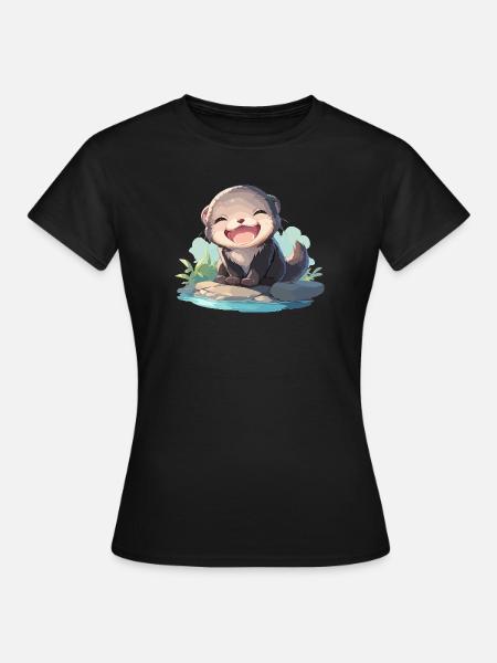 Nerze Nerz - Frauen T-Shirt - Schwarz