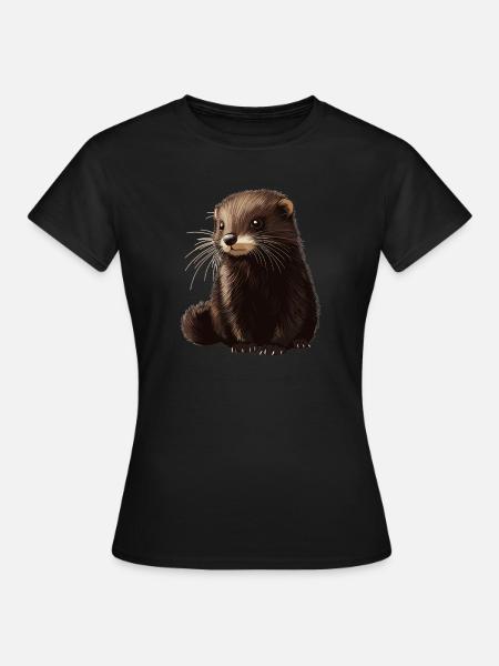 Nerze Nerz - Frauen T-Shirt - Schwarz