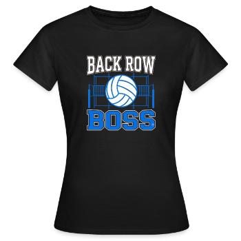 Joueuse spécialisée défensive du líbo-ball - T-shirt Femme - noir - Devant - AI Model Female 172 dark (172cm)