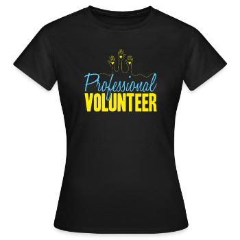 Bénévole Bénévole Professionnel de l’appréciation - T-shirt Femme - noir - Devant - AI Model Female 172 dark (172cm)