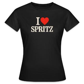 I Love Spritz Party  - Frauen T-Shirt - Schwarz - Vorne - AI Model Female 172 dark (172cm)